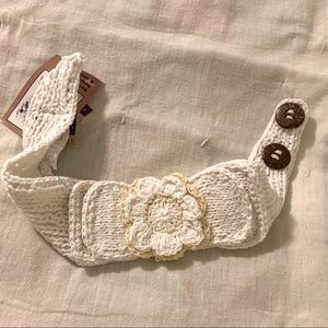 🌟CC Beanie Flowered Button Headwrap/Headband